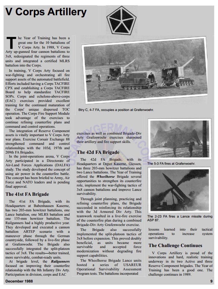 USAREUR Docs Field Artillery